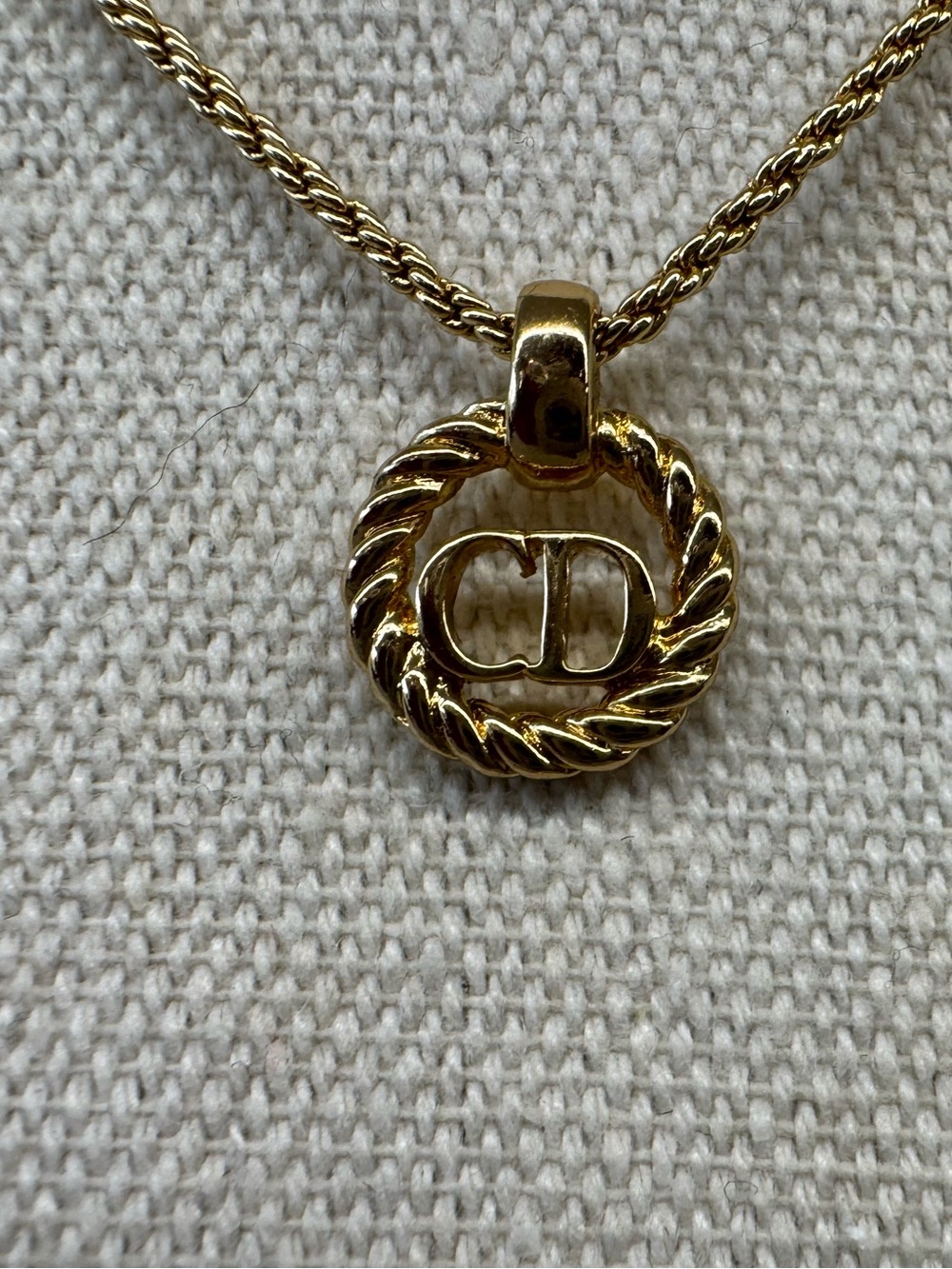 Christian Dior Gold Plated Pendant Necklace - Picture 2 of 5